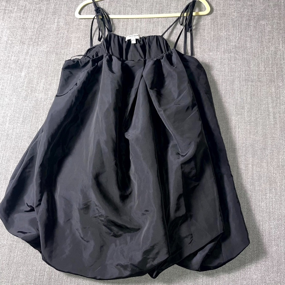 The Occasion By Old Navy Taffeta Bubble Mini Dress Womens Large Petite Black